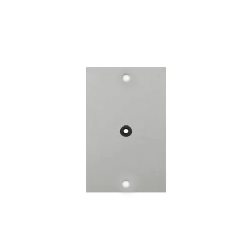 Placa Piso Leve 4X2 Inox Alto Brilho C/ Furo Central Olivo
