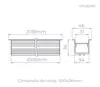 Perfil Embutir Archi Recuado 1M 46mm 23W 24V STH20991BR/40 Stella