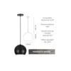 Pendente Aruba Preto Kin