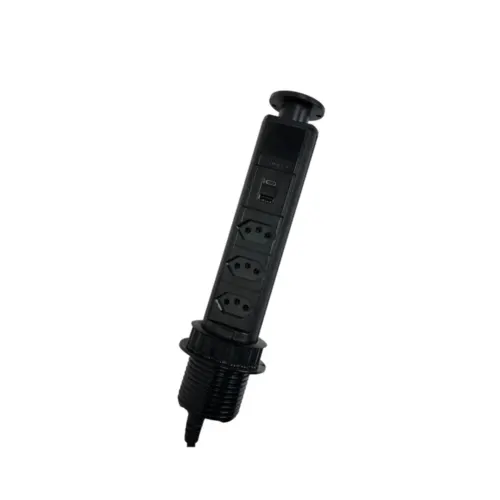 Torre de tomada Mini Totem Pop20 2NBR Branco Dutotec