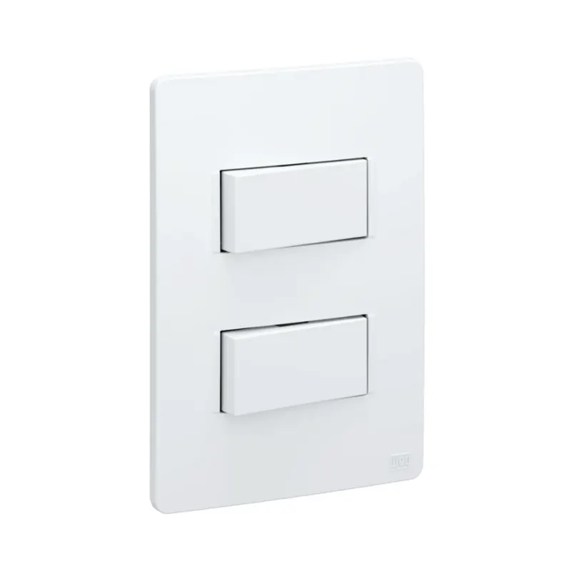 Conjunto 2 Interruptores Simples 16091321 Branco Esatta Weg