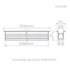Perfil Embutir Archi Recuado 1M 24mm 11,5W 24V STH20981BR/40 Stella