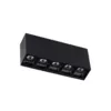 Luminaria De Led 5 Spots De Sobrepor 10W 3000K Preto Luminatti