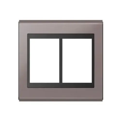 Placa 4X4 6 Posicoes Concept Preto/ Champanhe