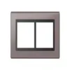 Placa 4X4 6 Posicoes Concept Preto/ Champanhe