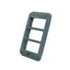 Tampa Condulete PVC 3/4" 3 Postos Horizontal Cinza Wetzel