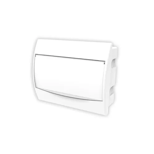 Quadro Distribuicao Embutir 232x192x95mm 09P Iec/Din Porta Vertical Branco Soprano