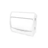 Quadro Distribuicao Embutir 232x192x95mm 09P Iec/Din Porta Vertical Branco Soprano