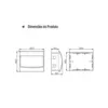 Quadro Distribuicao Embutir 232x192x95mm 09P Iec/Din Porta Vertical Branco Soprano