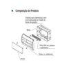 Quadro Distribuicao Embutir 232x192x95mm 09P Iec/Din Porta Vertical Branco Soprano