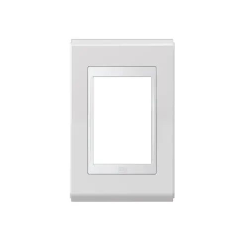 Placa 4X2 3 Posicoes Premium Branco Alto Brilho