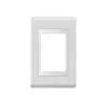 Placa 4X2 3 Posicoes Premium Branco Alto Brilho