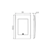 Placa 4X2 3 Posicoes Premium Branco Alto Brilho