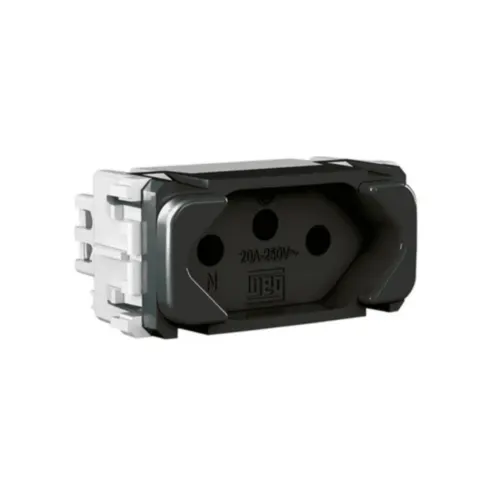 Sistema X Modulo Tomada 20A 250V Compose Preto Weg