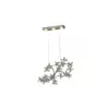 Pendente Led Metal Cristal Geneses 15W 3000K Hevvy