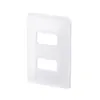 Placa 2 Postos Horizontais Separados 4X2 Branca Zeffia 680182 Legrand