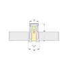 Perfil De Embutir 9,6W/m 2700K 970lm IP20 12VDC R6 SLED 9012 MisterLED