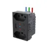 Conjunto 1 Tomada 2P+T 10 A + Tomada USB Bivolt WI-FI Preto Weg