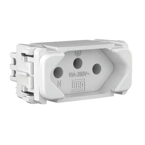 Modulo Tomada 10A 250V Compose Branco Weg