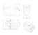 Modulo Tomada 10A 250V Compose Branco Weg