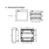 Quadro Distribuicao Embutir 308x316x110mm 24Iec-Pb Lateral Soprano ***