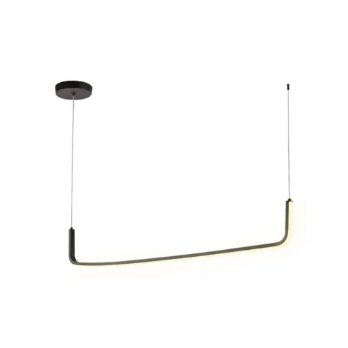 Pendente Lea 18W Led Preto 3000K Orluce