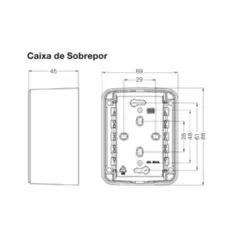 Caixa e Placa Sobrepor Tampa Cega Compose Branco Weg