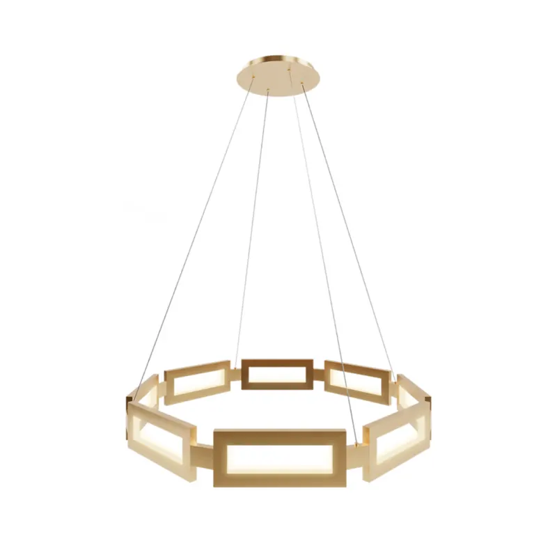 Pendente Cassena 34W Led Dourado 3000K Or1983 Orluce