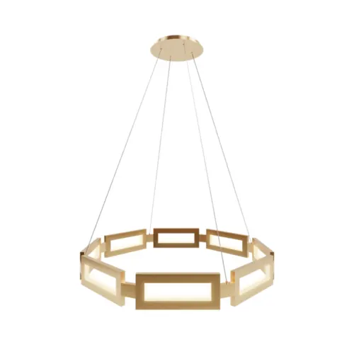 Pendente Cassena 34W Led Dourado 3000K Or1983 Orluce