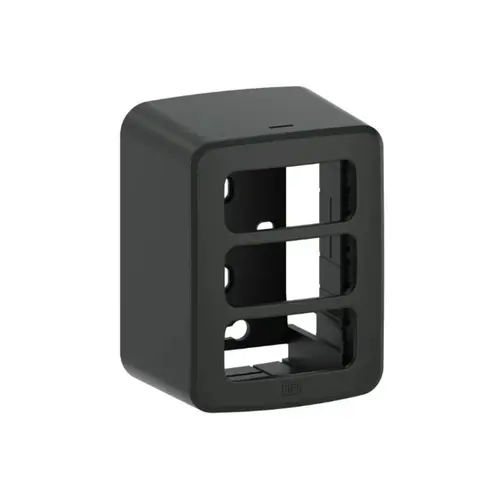 Caixa e Placa Sobrepor 3 Pos Compose Preto Weg