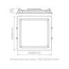 Luminaria De Embutir Deep 28W 2100LM Preto STH8905PTO/30 Stella