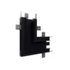 Conector No Frame Wide Preto Parede-Parede Luminatti