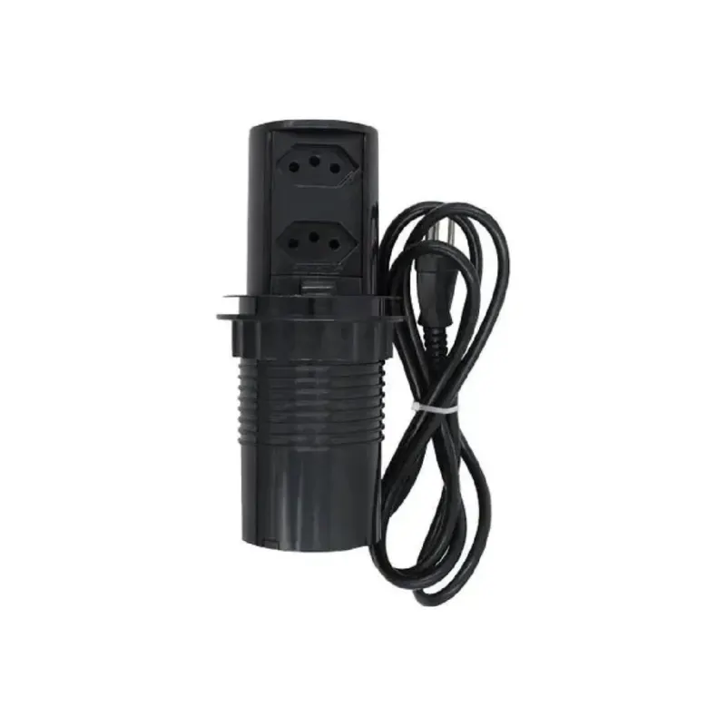 Torre de tomada Mini Totem Pop20 2Nbr Max 3520W Preto Dutotec