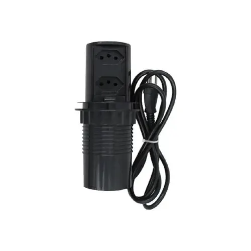 Torre de tomada Mini Totem Pop20 2Nbr Max 3520W Preto Dutotec