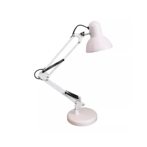 Luminaria De Mesa Articulavel Com Base E27 Branco Luminatti