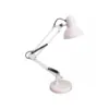 Luminaria De Mesa Articulavel Com Base E27 Branco Luminatti