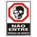 Placa Em Poliestireno 20X30Cm - Nao Entre Perigo De Morte Sinalize