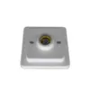 Plafon Soquete Porcelana 1 E27 Quadrado Branco OPL