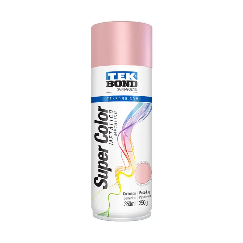 Tinta Aerossol Rosa Millennial Metalico 350ML / 250G Tekbond