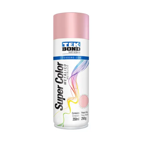 Tinta Aerossol Rosa Millennial Metalico 350ML / 250G Tekbond