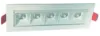 Luminaria De Led 5 Spots De Embutir Direcionável 10W 3000K 15º BRANCO/BRANCO DOT-LIGHT Concentrado L