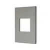 Placa 2 Posto 4X2 Quadrados Magnesium Arteor Legrand
