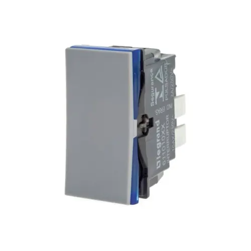 Pulsador 2A 250V B.Automatico 1M Cinza - Pial Plus+ Legrand