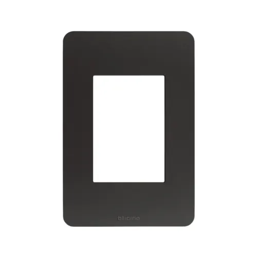 Placa 3 Postos 4X2 Preta Matix Go Legrand