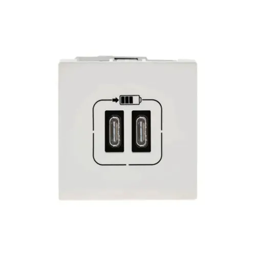 Modulo Carregador 2xUSB 3A Branco Pial Plus+ Legrand