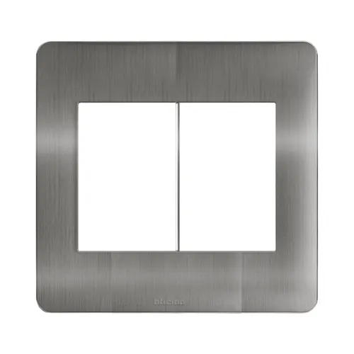 Placa 3+3 Postos 4x4 Aluminio Steel Matix Go Legrand