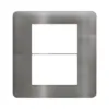 Placa 3+3 Postos 4x4 Aluminio Steel Matix Go Legrand