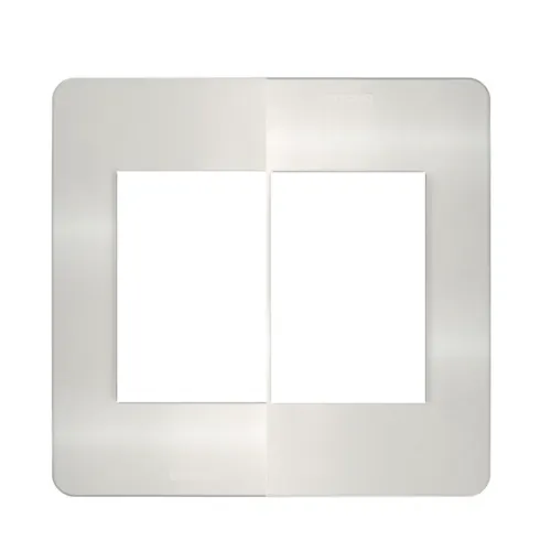 Placa 3+3 Postos 4x4 Aluminio Perola Matix Go Legrand