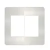Placa 3+3 Postos 4x4 Aluminio Perola Matix Go Legrand