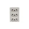 Modulo Tomada Tripla 2P+T 10A Branco Pialplus + Legrand
